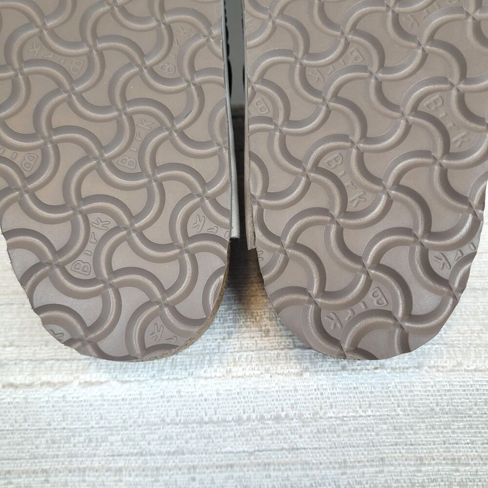 Rare Birkenstock Boston Rivets / Studs Taupe Soft Suede Leather Women's 10 EU 41 - Picture 12 of 16